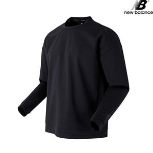 뉴발란스 NBNCB17901-BK 3D패턴 경량 맨투맨 남녀공용 긴팔티