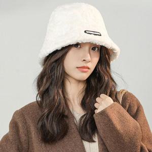 [라일리] Rly 양털 벙거지 모자 여자 겨울 방한 버킷햇 캠핑 해돋이