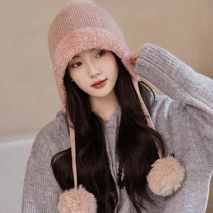 [리더스] 겨울 귀달이 귀여운 방울 털벙거지