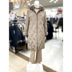 소고 세이브존01 토끼털 구스 롱 패딩 점퍼 TI4WA04-3