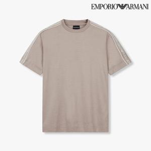 [엠포리오 아르마니]남성 로고 라인 숄더 크루넥 반팔 티셔츠(A514126073)