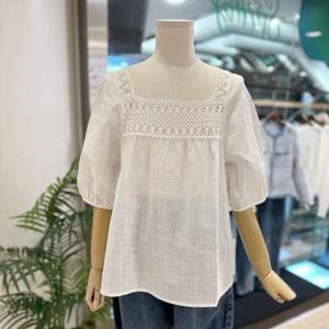 [파르베]F24A44459_면 레이스 블라우스