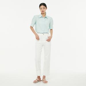[랩][made by LAP] 화이트 일자 롤업 데님 팬츠 AP2DP568