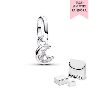 [판도라(주얼리)][백화점 보증서 제공] 미 스파클링 문 미니 댕글 참_793364C01