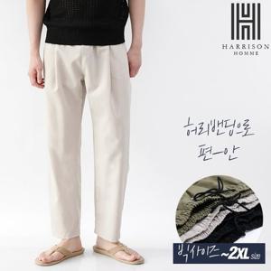 [해리슨] 핀턱 포인트 세미와이드 밴딩 슬랙스 HA-1112 JAY1012