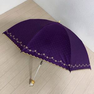 [애슬릿] 도트 암막 햇빛 차단 우산 양산 수동 우양산