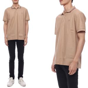 [버버리]24SS 남성 아이콘 스트라이프 폴로 반팔티셔츠 (8083159 SOFT FAWN 24S)