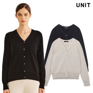 [UNIT] 울 혼방 브이넥 가디건 [UFH4-KCA044N]