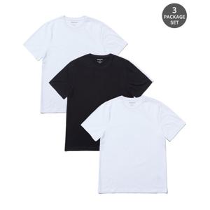 [나인마이너스투][3 PACK] 스탠다드 코튼 반팔티 (LO7TU453-076)