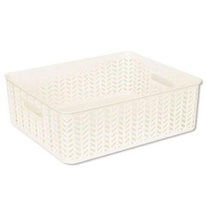 SZ 바스켓 5호 오픈형 화이트 17.5L 1P 바구니 수납