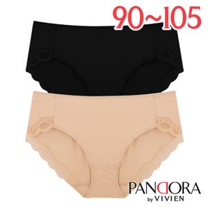 [판도라by비비안]심플 레이스 삼각팬티1종(PPT7153)90-105