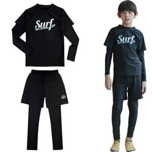 [삐까부]SF-83 블랙 아동 주니어 초등 래시가드 생존 수영복