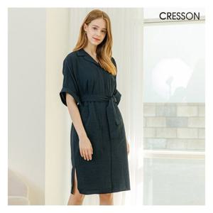 [크레송]크레송 네이비 여성 시어서커 원피스 C212OP01A_NA