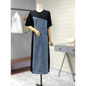 [애티쉬]배색 레이어드 청원피스 BOP1R787