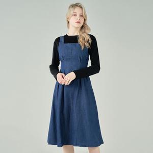 [레코브]() 핀턱라인 데님 원피스(LC61B9DO507X)