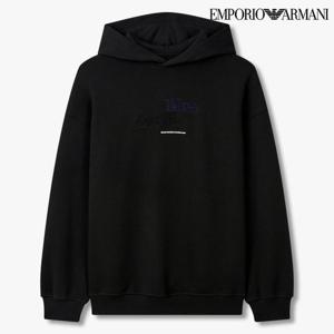 [엠포리오 아르마니]남성 엠브로이더리 레터링 후드 티셔츠(A514326043)