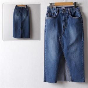 [SidMarket] 슬림커팅데님스커트 21D226D 빅사이즈 여성