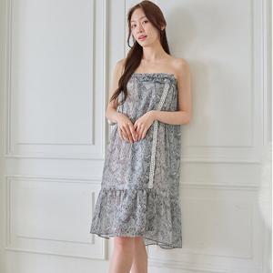 바풀 CA4W63416 여성 골프가운 쉬폰 랩가운 샤워가운 카키