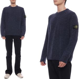[스톤아일랜드(잡화)]24FW 남성 와펜 패치 울 실크 니트 (8115562B1 V0020 24F)