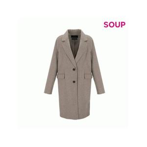 [숲]SOUP 싱글 핸드메이드 케시미어 코트 SAAHC33