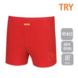 TRY 60수면 남성 박서팬티 골드호랑이 포인트 팬티1매