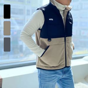 남성 데일리 플리스 보아털 캐쥬얼 집업 조끼_WSJ203