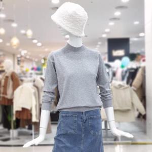 abfz sh06 반폴라 데일리 텐션 반목 니트 SLCHZ1W51B