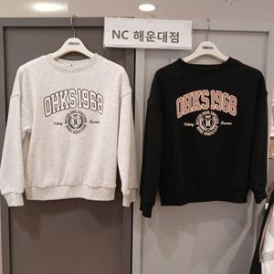 [오후]고학년 인기짱~~로고 융기모 맨투맨 OHMA24N01