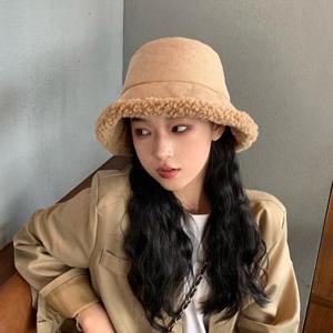 스웨이드 양털 뽀글이 겨울 털모자 벙거지 버킷햇 LK-HT10