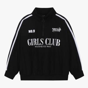 더데이걸즈 HC17 블랙코어반집업스웻셔츠 TGMA24T09