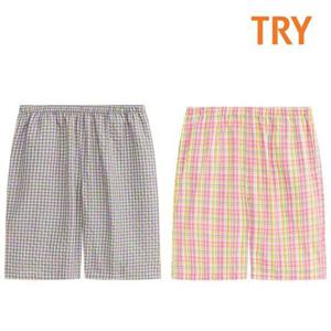 하의 TRY 5부파자마 잠옷반바지 패션 써커나염 여성 데일리 (택1)