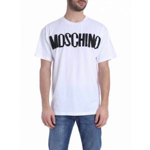 [MOSCHINO] 라프리마 남성 티셔츠 지퍼 로고 인 화이트 070420401001 /8