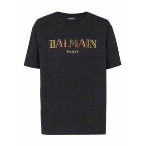 [BALMAIN] 라프리마 남성 티셔츠 코튼 블랙 위드 프린트 로고 DH0EG006BC81EAH Multicolour /8