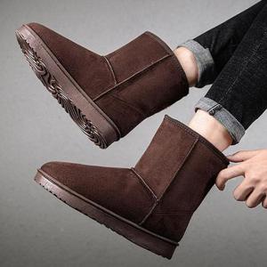 [라일리] Rly 남성 가벼운 윈터 방한화 통굽 따뜻 털안감 패션 부츠