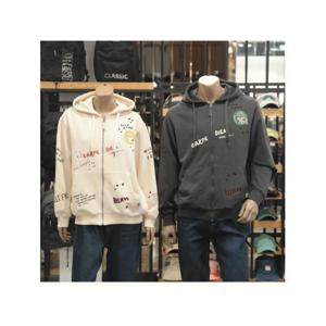 [지프]JEEP jeep  남여공용 레터링 프린트 자수 후드집업_ JM3TZU032_1