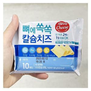 [에이알비티] 서울우유 뼈에쏙쏙칼슘치즈 10매입 180g x 1개