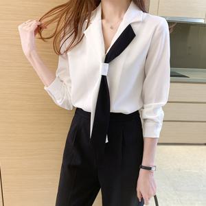 [웬디]오피스룩 슈트칼라 셔츠 BS13469