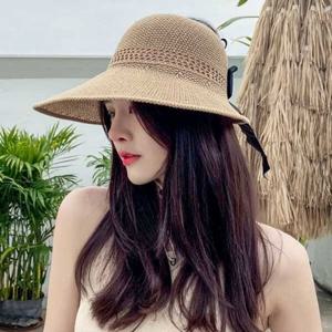 여름 시원한 망사모자 밀짚 챙넓은 캡비치 버킷햇보넷