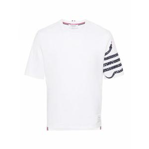 [THOM BROWNE] 라프리마 남성 티셔츠 SnakeEmbroidery 코튼 MJS278E01454100 화이트 /8