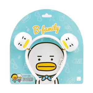 B패밀리 헤어밴드 흰 오리 머리띠 디자인 악세사리