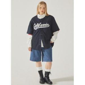 [후아유] 공용 바시티 반팔 티셔츠 / Varsity Jersey Short Sleeve T-shirt WHRAF2361U