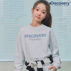 디스커버리키즈 DKTR42051-MGL 여아 에센셜 로고 맨투맨 티셔츠