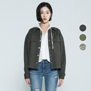 [버커루]여성 코튼 루즈핏 트러커 셔츠 자켓 B235SH500P