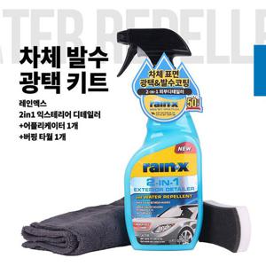 RAIN-X 2in1 외부 디테일러 차체 발수 광택키트 SET
