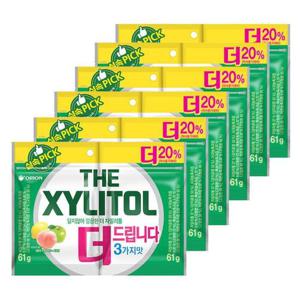 오리온 더 자일리톨 122g리필백 x6개