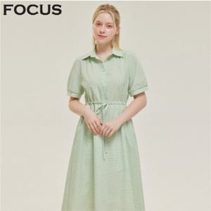 깅엄 체크 셔츠 원피스_VFI5M1OP3041