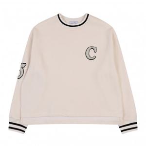 [코데즈컴바인]니트시보리 아플리케 맨투맨 (CJD-TS507WA)