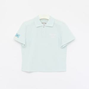 우영미 패치로고 카라 숏슬리브 반팔 여성 PK티셔츠 M251TS17772L