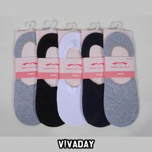 VIVADAY-SC128 솔리드 여성덧신 5켤레임의배송
