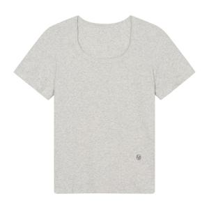 르샵  르샵 사우스시티 스퀘어넥 골지 반팔 티셔츠 L2F25JTS090
